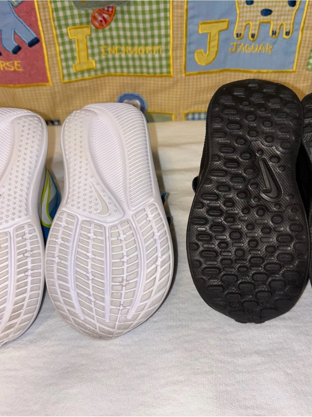 Nike Kids Velcro Sneakers in Blue and Black